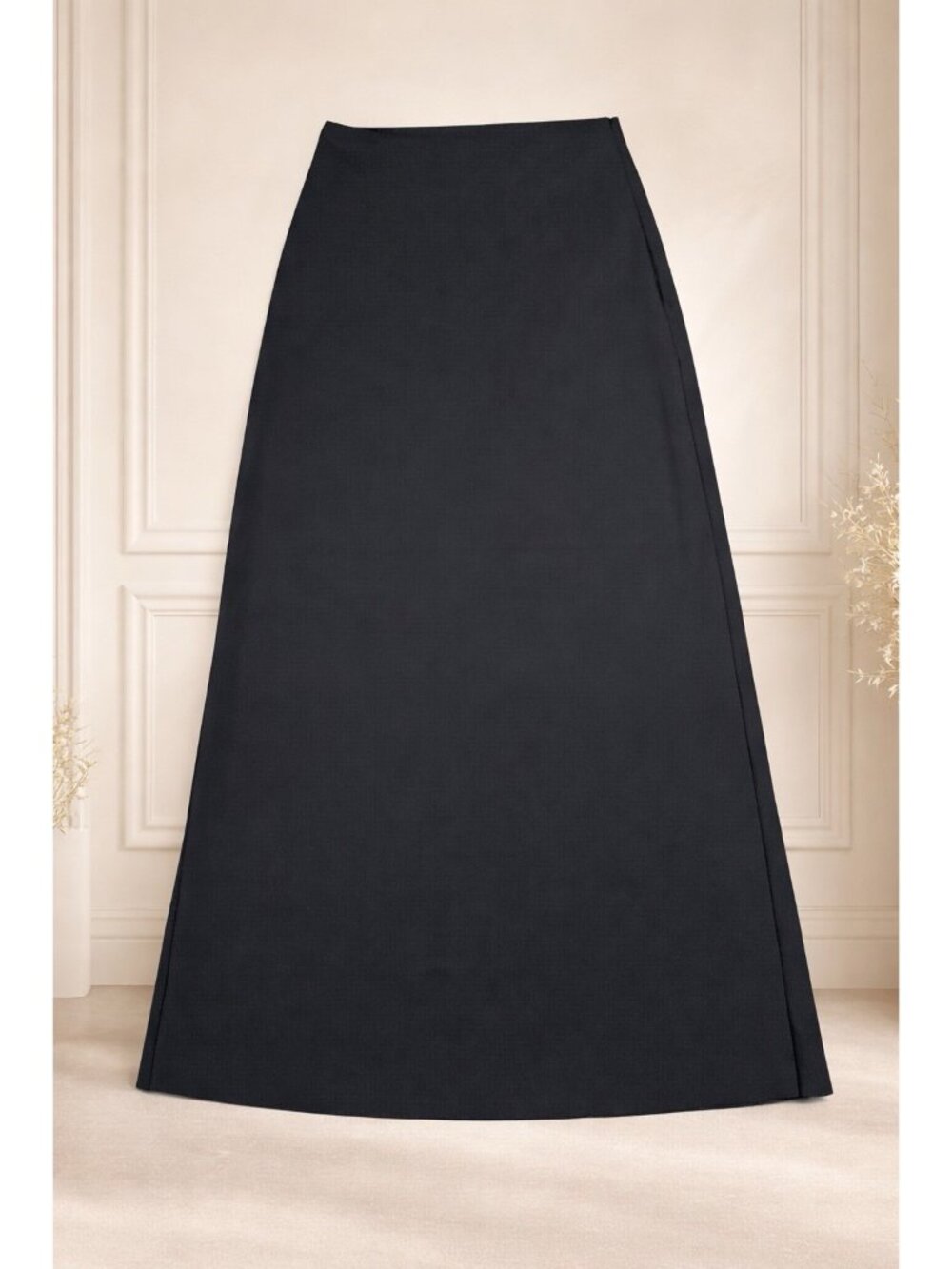 RÔHE Designer SKIRT Portugal ROHE Black Side 40 8 US Long Maxi Whimsigoth